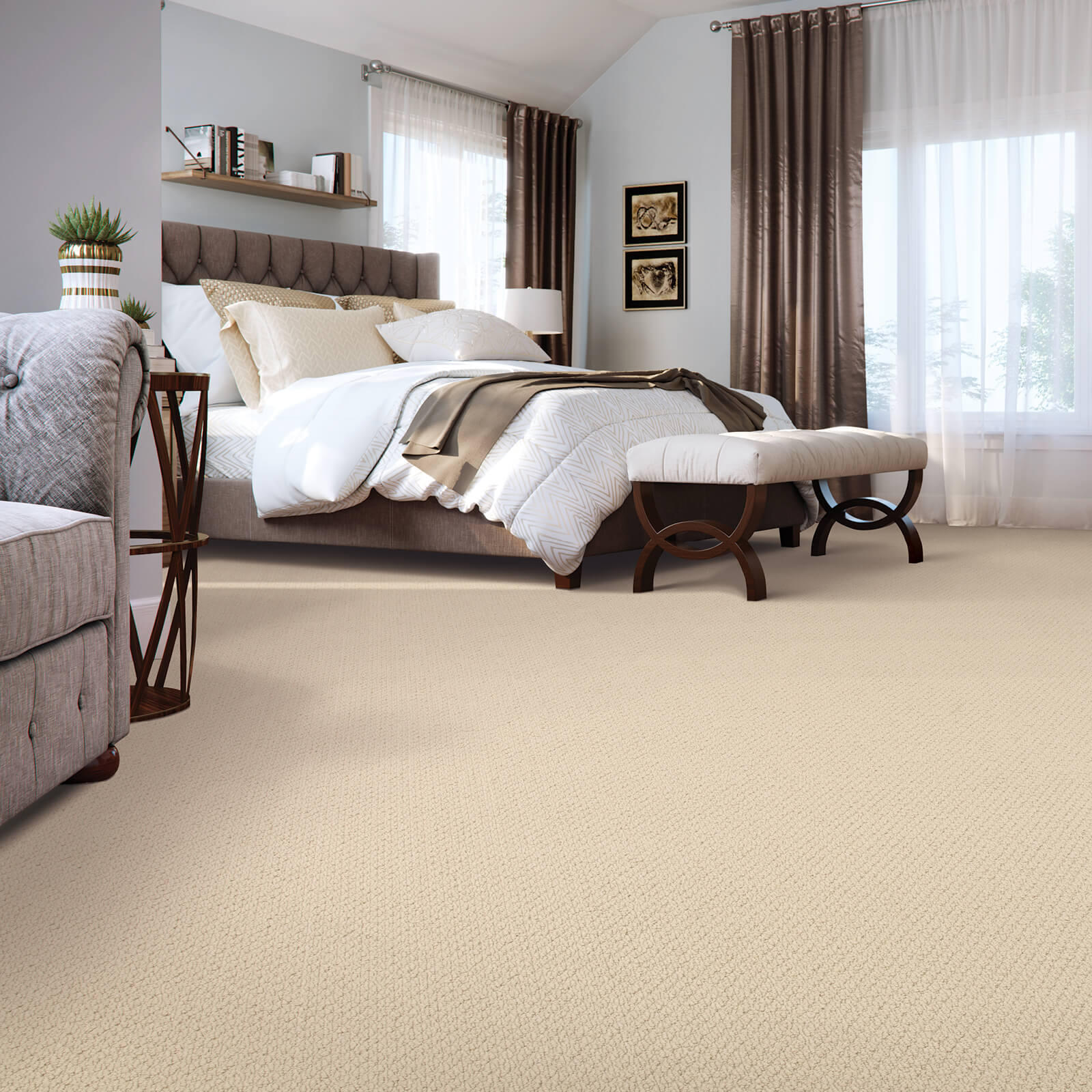 New carpet in bedroom | Floorida Floors